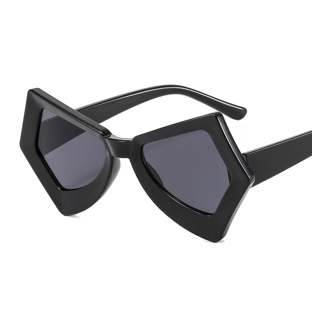 Vintage Oversized Cat Eye Sunglasses Funky Thick Frame UV400