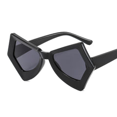 Vintage Oversized Cat Eye Sunglasses Funky Thick Frame UV400