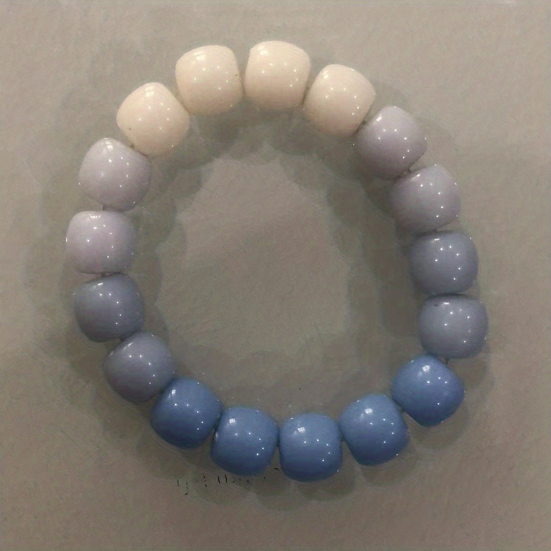 Pink Buddha Beads Bracelet Ice Beaded Wen Play Head Rope Dual purpose