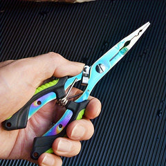 Stainless Steel Fishing Pliers with Non-slip Handle and Line Cutter