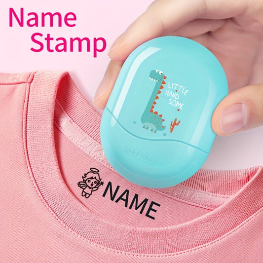Dinosaur Custom Name Seal for Kids, Kindergarten Clothes Sticker
