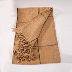 Plaid Warm Shawl Cashmere Scarf for Women