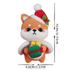 Christmas Needle Felting Kit DIY Material Pack