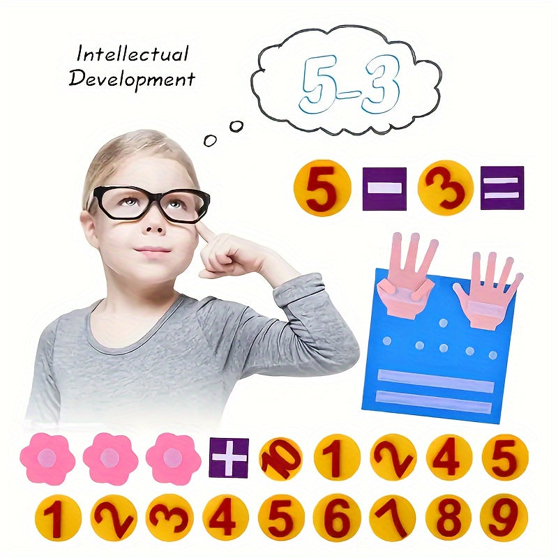 Felt Finger Number Learning Toy for Arithmetic Development