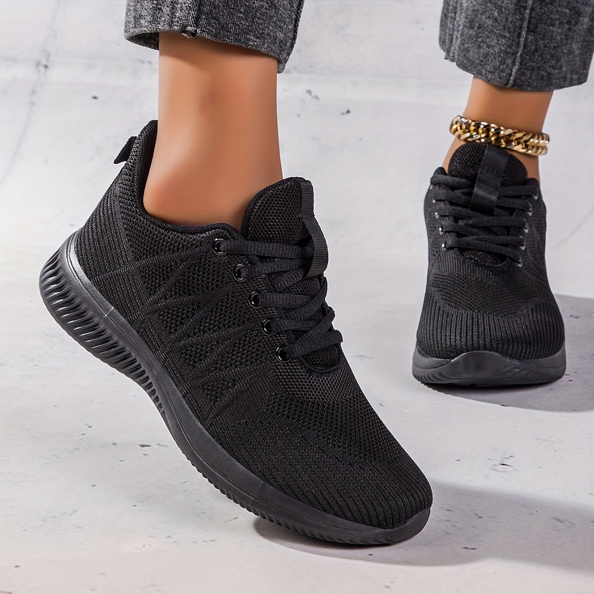 Mesh Breathable Flying Woven Shoes Running Lightweight Sneakers