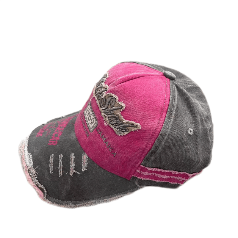 Vintage Washed Embroidered Baseball Cap Sunscreen Hat for Men & Women