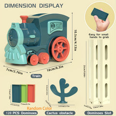 Domino Train Toy Set Automatic Domino Building And Stacking Toys