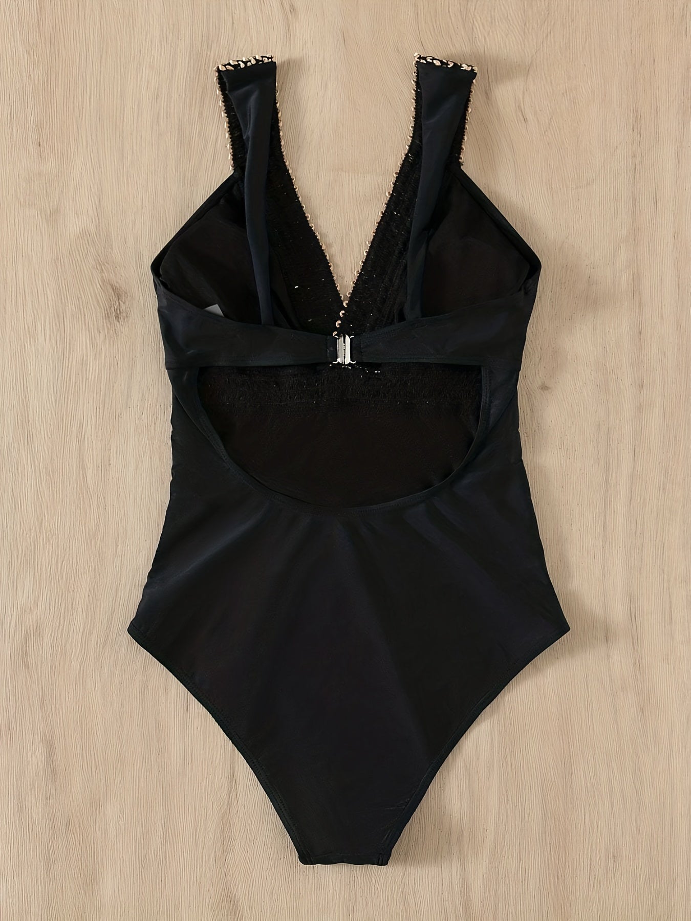  Sexy Swimsuit Women's Plus V Neck Cut Out One Piece