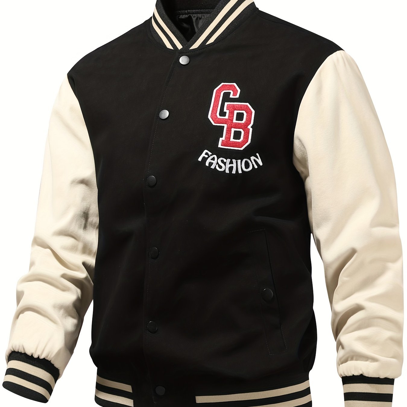Men's Lightweight Letter Embroidery Baseball Jacket
