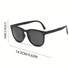 Square Foldable Sunglasses UV400 Anti Glare Glasses