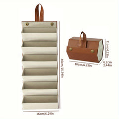 Sunglasses Travel Organizer Case 6 Slots Wall Mounted Hanging Eyewear Holder
