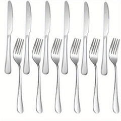 12pcs Stainless Steel Salad Fruit Fork Modern Tableware