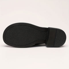 Women's Bowknot Chunky Heel Loafers Slip On Shoes