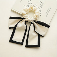 Satin Bow Scrunchies Hair Tie Ponytail Holder Hair Ring