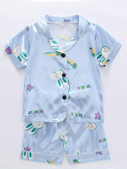 Girls Easter Bunny Graphic Pajamas Set