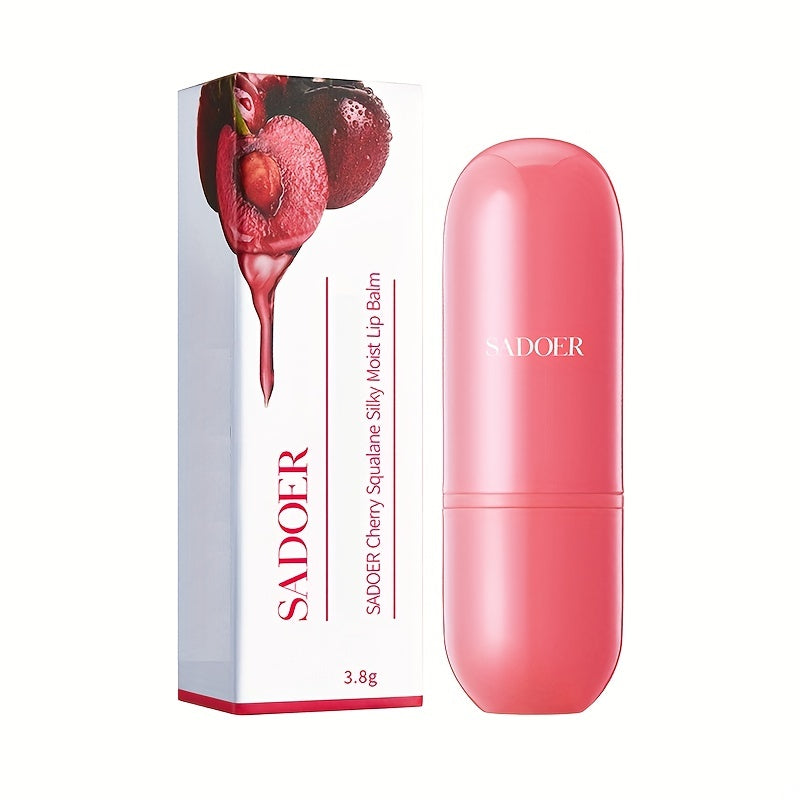 Moisturizing Cherry Lip Balm Hydrates and Fades Lip Lines