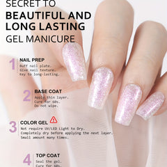15ml Glitter Gel Nail Polish Holographic Glitter Collection