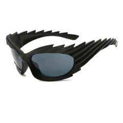 Hedgehog Cat Eye Sports Sunglasses Wrap around Outdoor Glasses