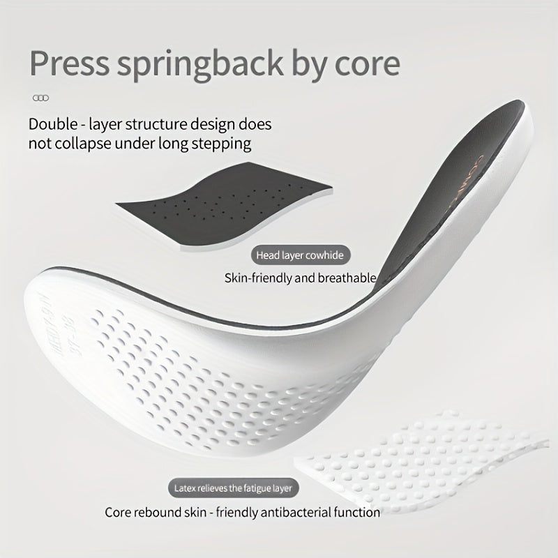 Sports Orthopedic Insoles Soft Elastic Breathable Running Sneakers Men Women