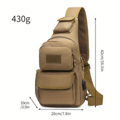 Large Capacity Tactical Backpack Hiking Travel Bag Fishing Bag Outdoor Chest Bag