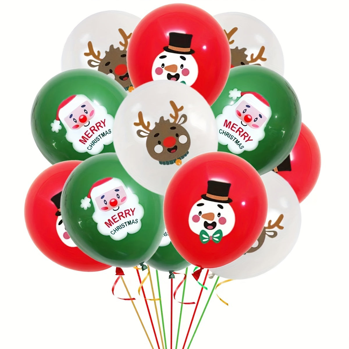 100pc Christmas Balloons 25.4cm Mall Education Scene Layout Latex Balloons
