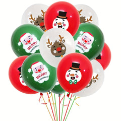 100pc Christmas Balloons 25.4cm Mall Education Scene Layout Latex Balloons