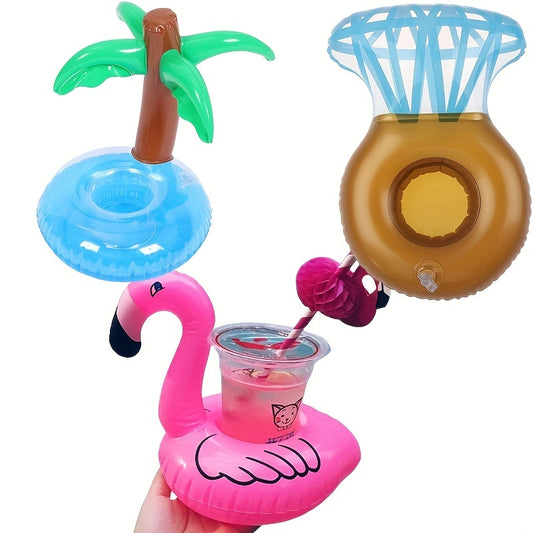Unicorn & Flamingo Inflatable Cup Holders - Pool Float & Party Decor