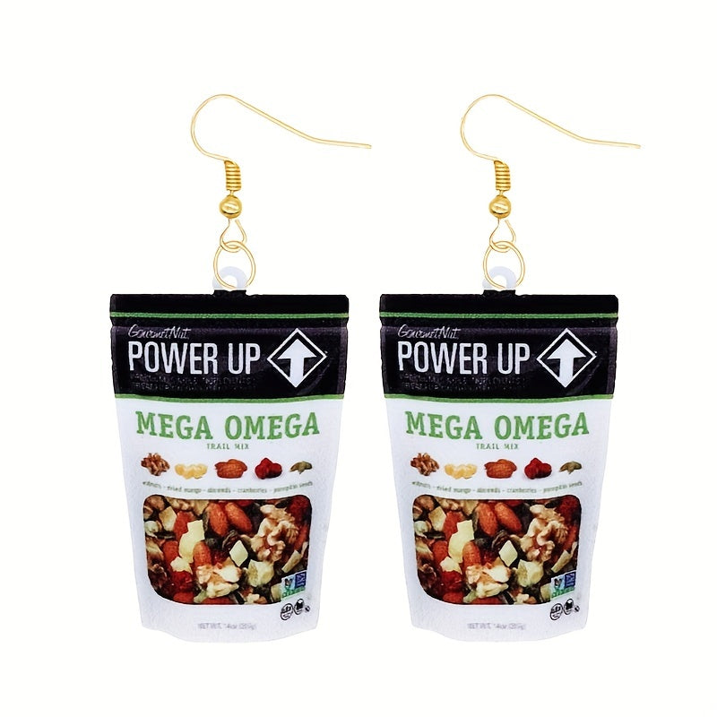 Funny Biscuit Dangle Earrings Acrylic Jewelry