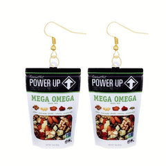 Funny Biscuit Dangle Earrings Acrylic Jewelry
