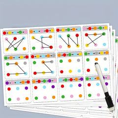 Reusable Erasable Pen Training Card for Seniors