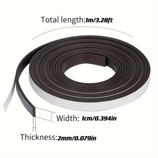 Flexible Magnetic Tape Roll Strong Adhesive Craft DIY Projects Whiteboards