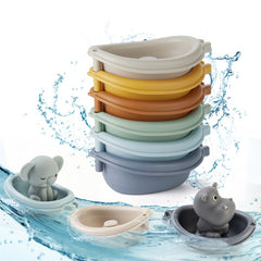 Kids Bathroom Stackable Floating Boat Toy Set