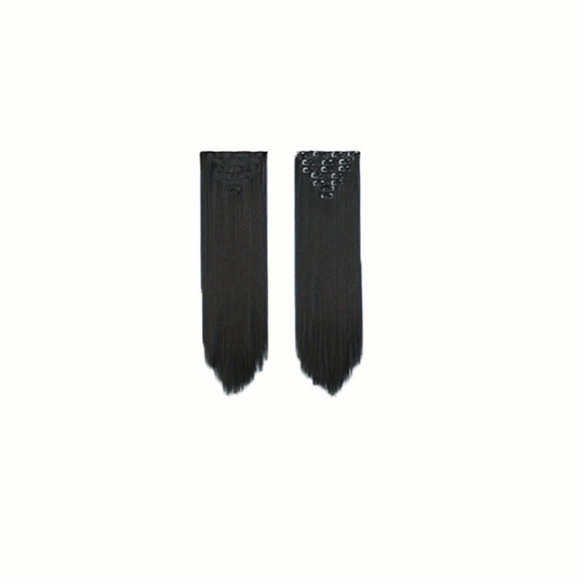 7pcs Long Straight Hair Extensions 55-88 Cm Synthetic Clip In