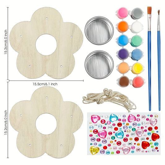 DIY Wooden Paint Kits for Outdoor Bird Feeders - Set of 2
