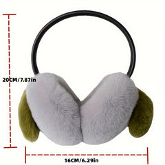 Boho Persimmon Plush Earmuffs Men Winter Ear Covers