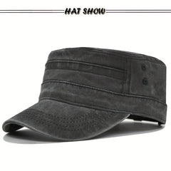 Casual Cotton Military Cap - Stay Stylish & Protected