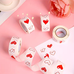 500pcs Gift Heart Stickers Doodle Decoration Sealing Stickers