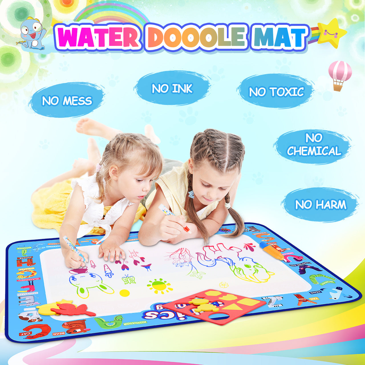 Water Mat Educational Toy for Girls, Birthday Gift