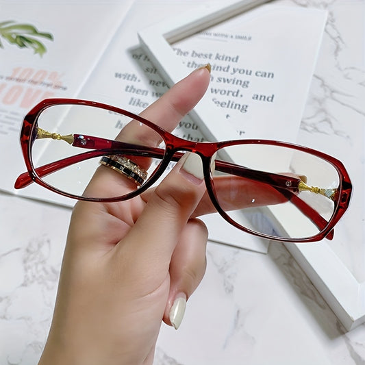 Light Blocking Reading Glasses Ultralight Oval Jelly HD Presbyopic Glasses