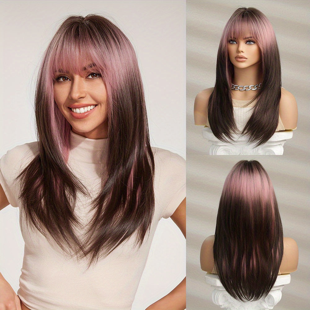 Butterfly Hair Cut Layered Wigs With Bangs