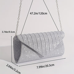 Glitter Shoulder Chain Bag Evening Clutch Wallet