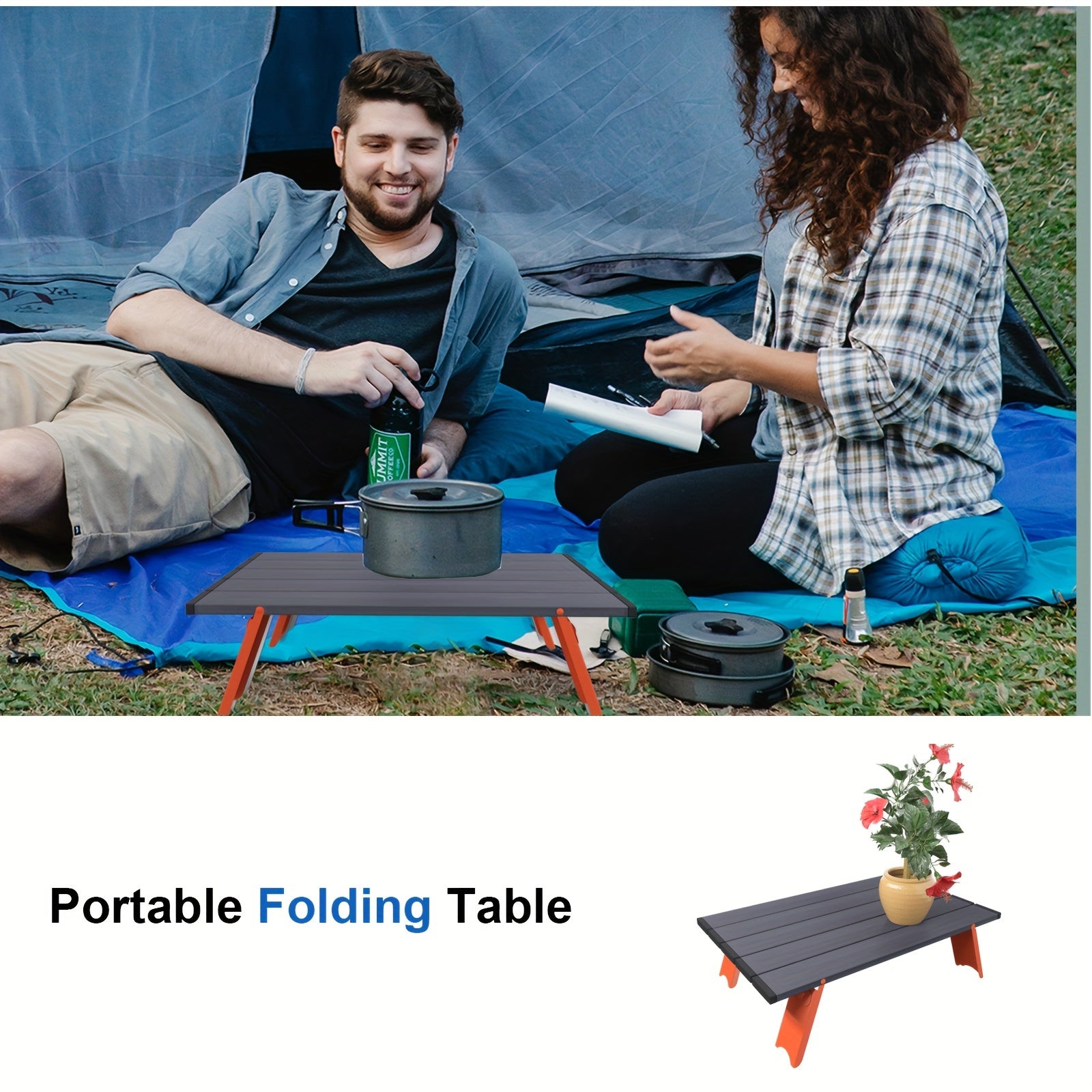 Foldable Beach Table Portable Camping Table