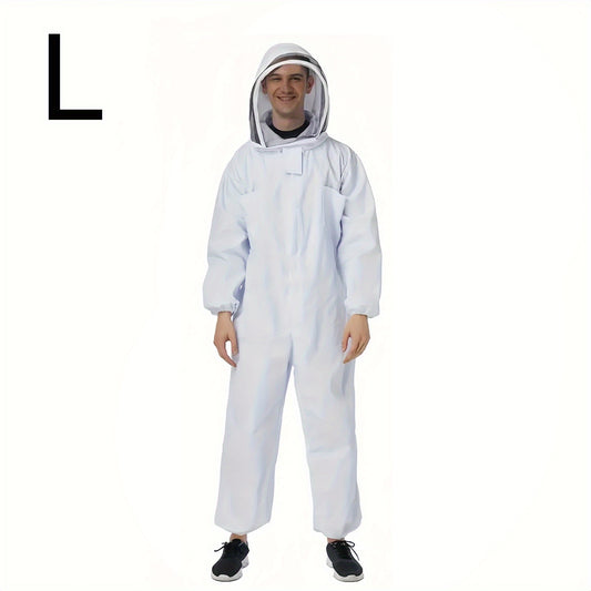 Ventilated Beekeeping Suit with Veil Hood - Stay Safe While Beekeeping