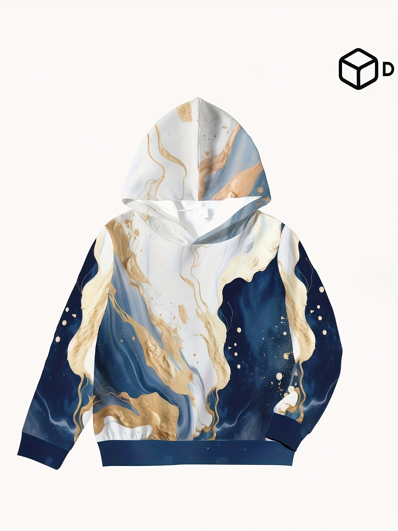 Kids Hoodie Unisex Pullover Hooded Long Sleeve Top Outdoor Clothes