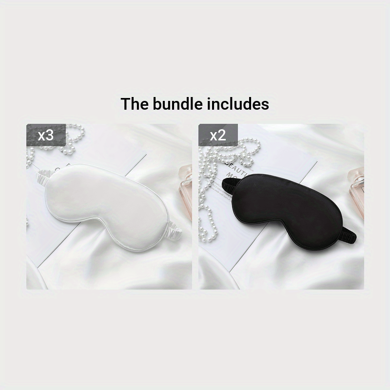 Double Sided Solid Eye Mask Elastic Travel Mask Lightweight Eye Cover