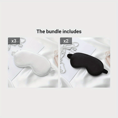 Double Sided Solid Eye Mask Elastic Travel Mask Lightweight Eye Cover