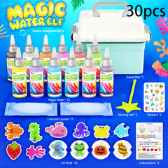 30pcs Water Fairy DIY Toy Set with Magic Gels & Molds