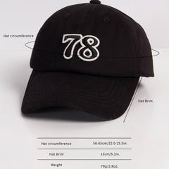 Unisex Number Sports Baseball Cap