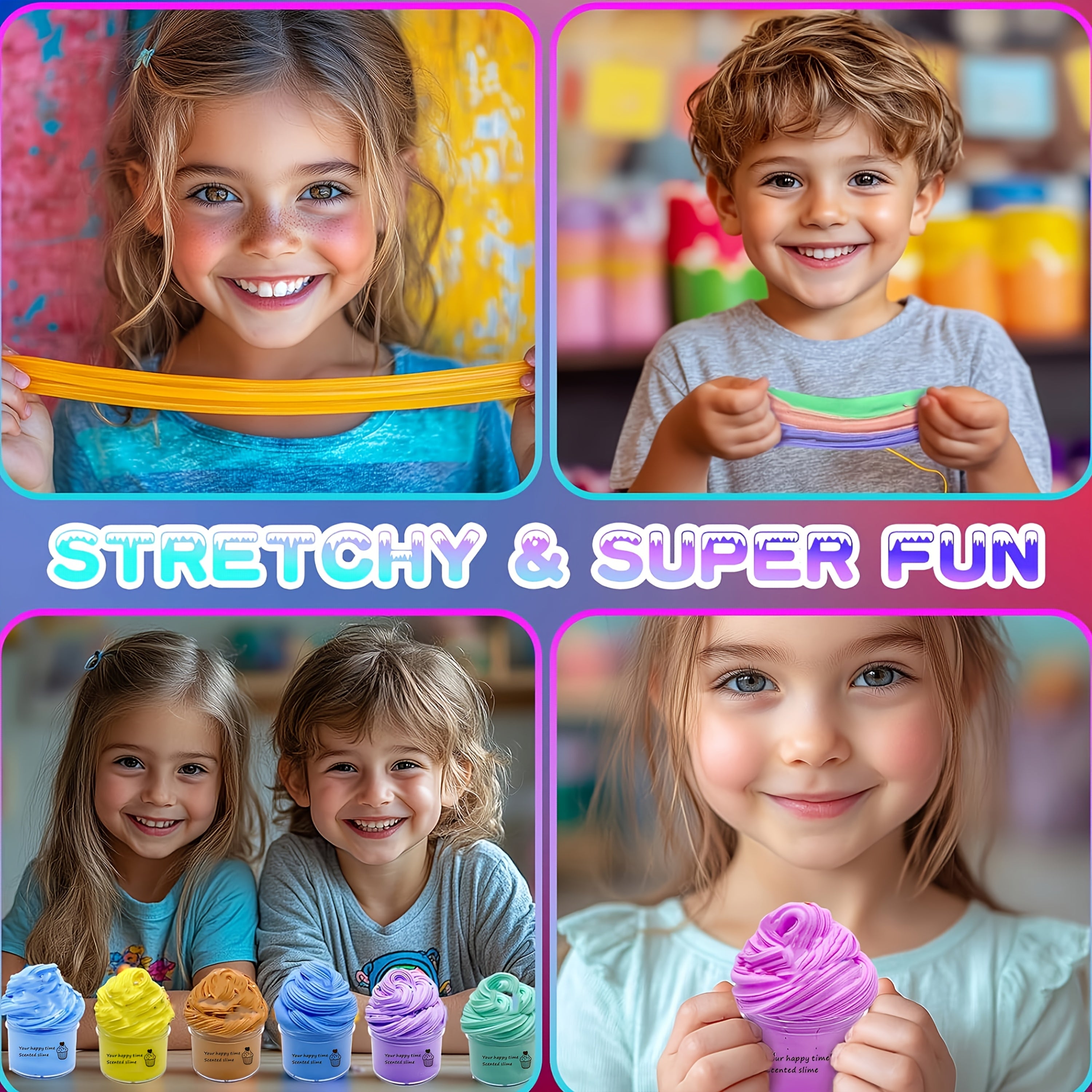 12pcs Mini Butter Slime Kit Party Favors for Kids