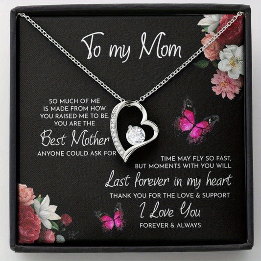 Mom Necklace To My Mom Heart Necklace Mother Gift Accessories Jewelry